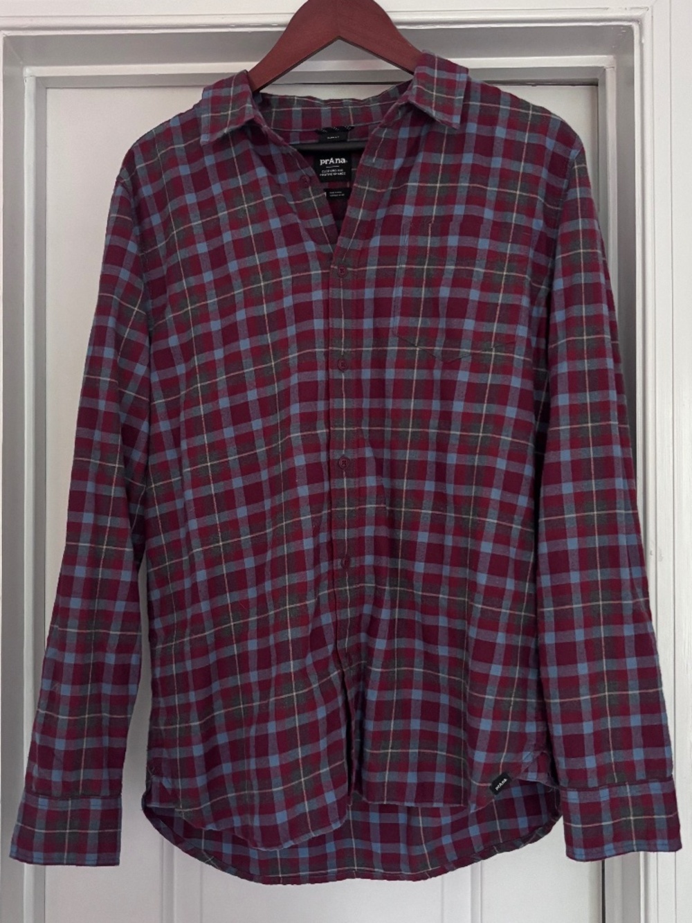 PrAna Slim Fit Men's Flannel Shirt